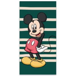    Fürdőlepedő, strand törölköző Mickey egérrel 60 cmx 120 cm zöld színű